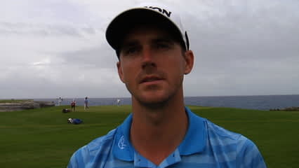 Justin Hueber interview after Round 2 of Corales Puntacana