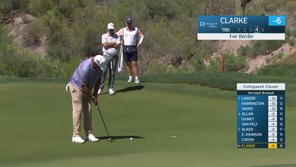 Darren Clarke makes birdie on No. 11 at Cologuard Classic