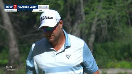 Dawie van der Walt saves par with 21-foot putt at John Deere