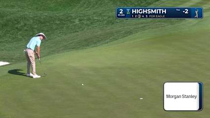 Joe Highsmith drains 15-foot eagle putt at THE PLAYERS