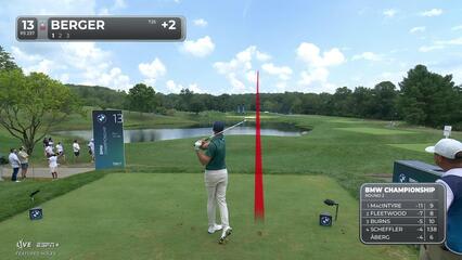Daniel Berger makes birdie on No. 13 at BMW Championship
