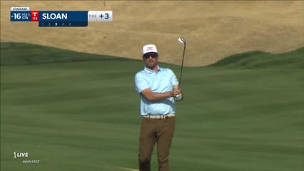 Roger Sloan holes out for eagle from 81 yards at The American Express