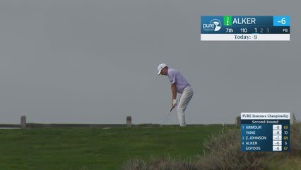 Steven Alker makes birdie on No. 7 at PURE Insurance Championship