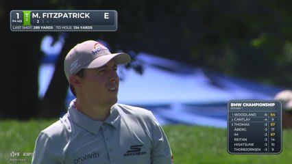 Matt Fitzpatrick's 137-yard approach sets up birdie on No. 1 at BMW Championship