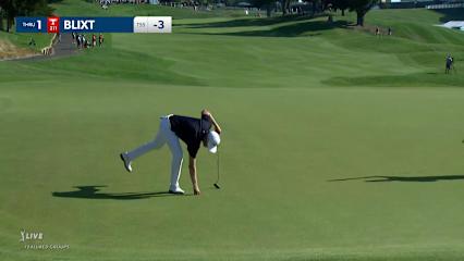 Jonas Blixt makes birdie on No. 1 at Travelers