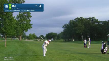 Sungjae Im gets up-and-down from 77 yards for birdie on No. 10 at John Deere