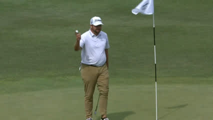 Ben Taylor's excellent hole-out for eagle at Pinnacle Bank Championship
