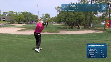 Jeremy Paul sinks a 26-foot eagle putt at Valspar