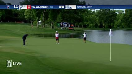 Tim Wilkinson's 51-foot birdie putt at Wells Fargo