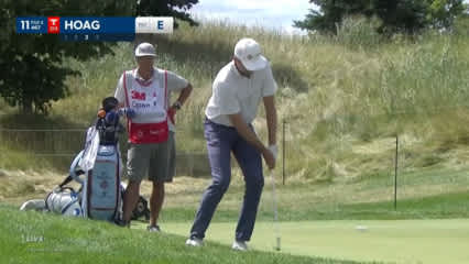 Bo Hoag chips in for birdie at 3M Open