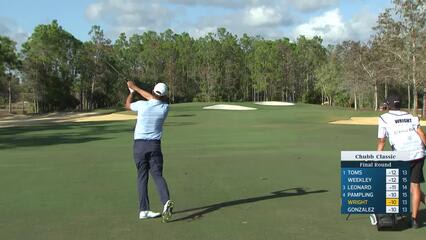 Michael Wright makes birdie on No. 14 at Chubb Classic
