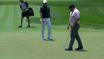 Jason Gore converts for his second-straight birdie at Quicken Loans