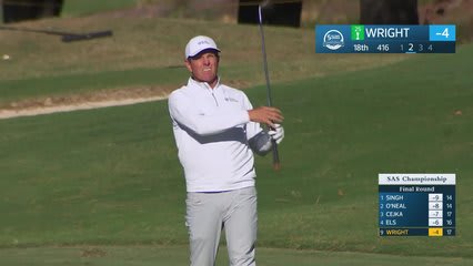 Michael Wright makes birdie on No. 18 at SAS Championship