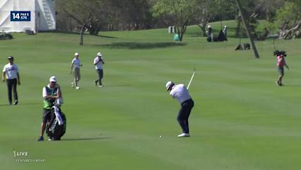 Graeme McDowell sinks a 23-foot birdie putt at Mexico Open