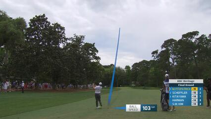Matt Fitzpatrick's 132-yard approach sets up birdie on No. 3 at RBC Heritage