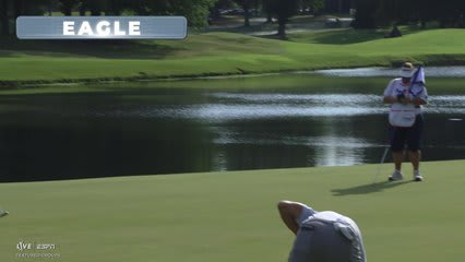 Sepp Straka drains 30-foot eagle putt on No. 3 at FedEx St. Jude