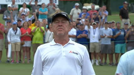 Miguel Angel Jimenez closes in a playoff to win at Mississippi Gulf
