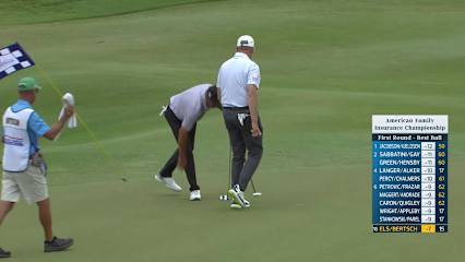 Team Els/Bertsch makes birdie on No. 16 at American Family Insurance Championship