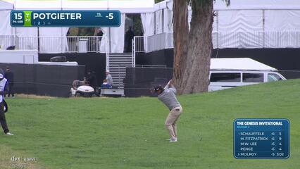 Aldrich Potgieter hits 152-yard approach to 3 feet, makes birdie on No. 15 at The Genesis