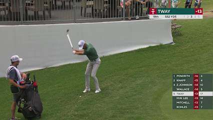 Kevin Tway gets up-and-down for birdie at THE CJ CUP