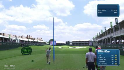 William Sides hits tee shot to 7 feet, sets up birdie on No. 17 at THE CJ CUP