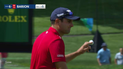 Paul Barjon makes birdie on No. 15 at Travelers