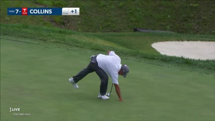 Chad Collins makes birdie on No. 16 at John Deere