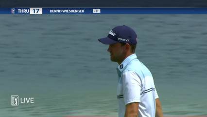 Bernd Wiesberger sinks a 31-foot birdie on No. 17 in Round 4 at 3M Open