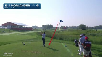 Henrik Norlander makes birdie on No. 13 at 3M Open
