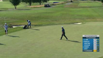 Braden Thornberry sinks a 24-foot birdie putt on No. 13 at ISCO Championship