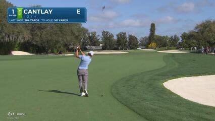 Patrick Cantlay hits 161-yard approach to 1 foot, sets up birdie on No. 1 at Arnold Palmer
