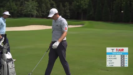 Matt Fitzpatrick gets up-and-down from 170 yards for birdie on No. 7 at TOUR Championship