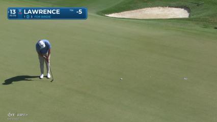 Thriston Lawrence holes 16-foot birdie putt at Mexico Open