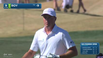 Kevin Roy hits 102-yard approach to 3 feet, sets up birdie on No. 9 at WM Phoenix Open
