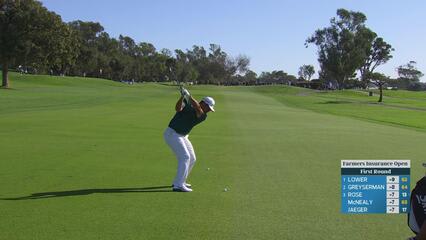 Hideki Matsuyama makes eagle putt on No. 5 at Farmers