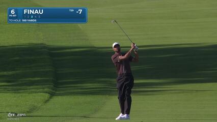 Tony Finau hits 98-yard approach to 8 feet, sets up birdie on No. 6 at Farmers