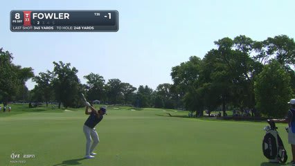 Rickie Fowler reaches par-5 No. 8 in two, makes birdie at BMW Championship