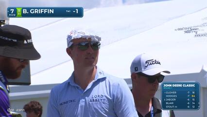 Ben Griffin hits tee shot to 16 feet, sets up birdie on No. 7 at John Deere