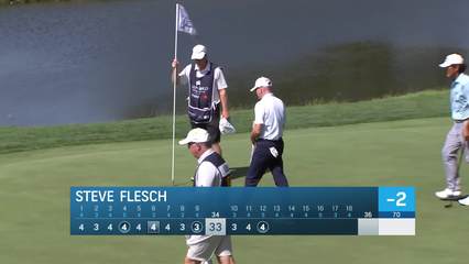 Steve Flesch makes birdie putt on No. 12 at Sanford International