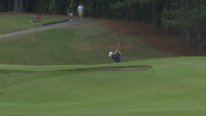 David Toms plays the slope to set up birdie at Mitsubishi