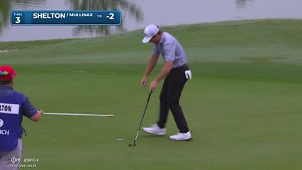 Robby Shelton makes birdie on No. 3 at Zurich Classic