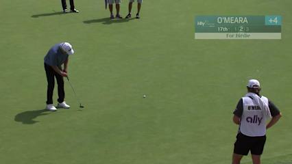 Mark O'Meara curls in birdie putt at Ally Challenge