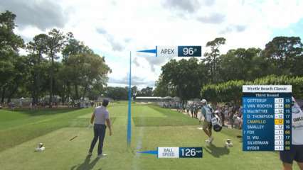 Jorge Campillo goes right at the flag to set up birdie at Myrtle Beach