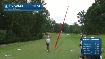 Bud Cauley makes birdie on No. 3 at Wyndham