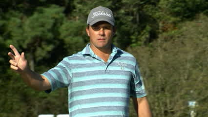 Nicholas Thompson's pure birdie putt at Sanderson Farms