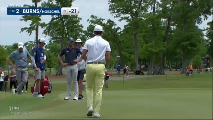 Burns/Horschel makes birdie on No. 2 at Zurich Classic