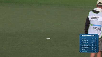 Antoine Rozner sinks 29-foot eagle putt on No. 15 at The RSM Classic