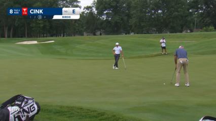 Stewart Cink sends in 19-footer for birdie at John Deere