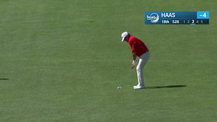 Jay Haas makes birdie on No. 18 at Hoag Classic