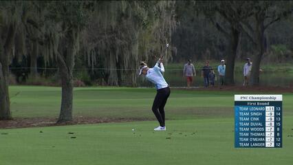 Nelly Korda dials in approach to yield birdie at PNC Championship